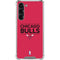 NBA Chicago Bulls Standard - Red Galaxy S24 FE Clear Case